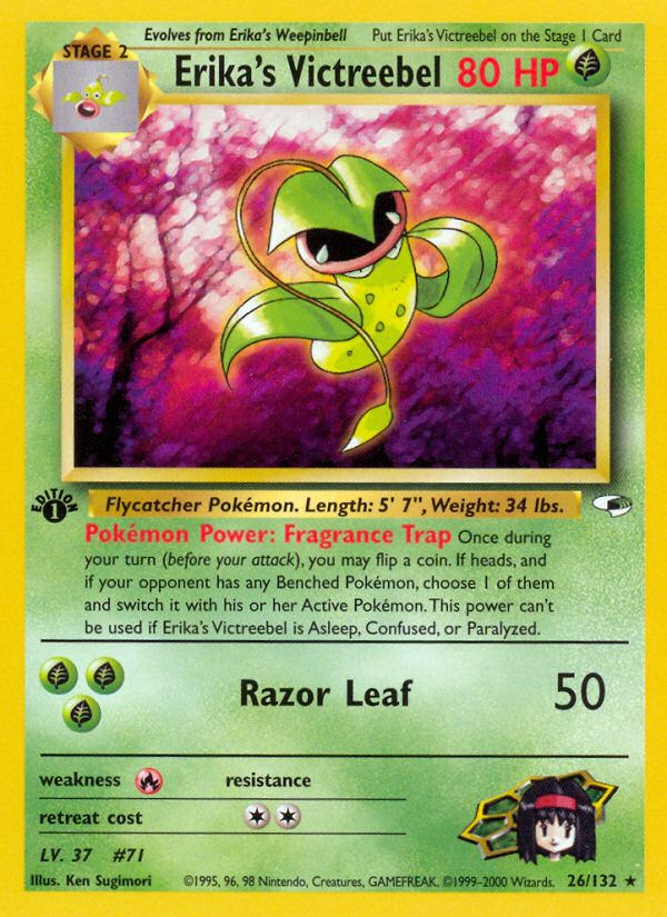 PSA 10 Erika's Victreebel Gym Heroes graded Pokémon card