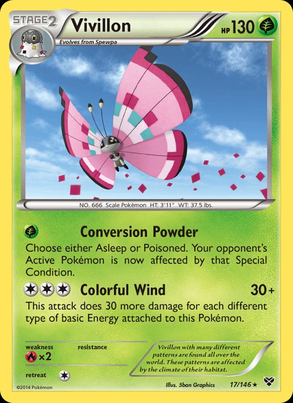 PSA 10 Vivillon XY graded Pokémon card