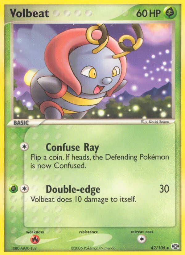 PSA 10 Volbeat EX Emerald graded Pokémon card
