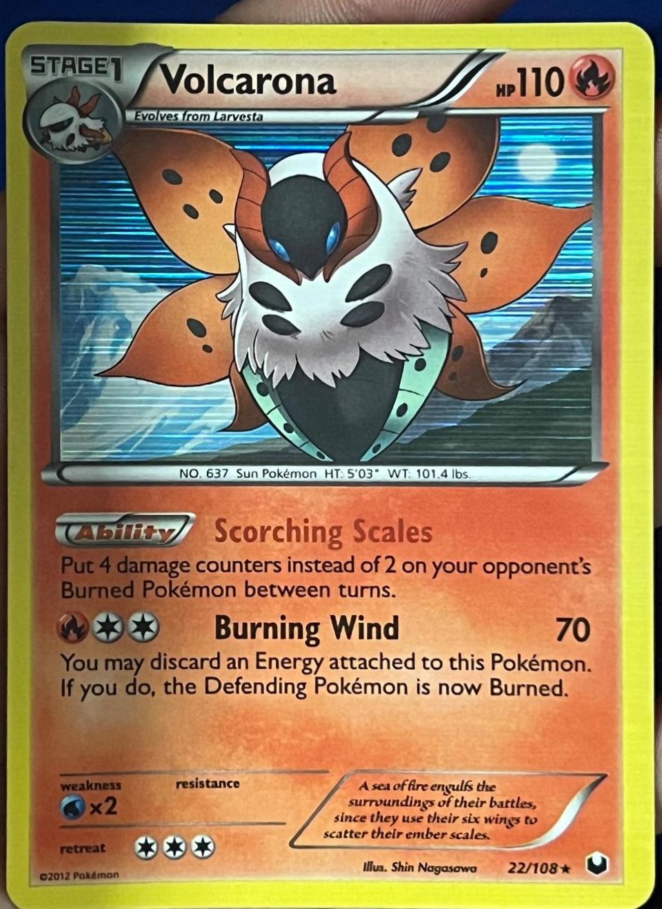 PSA 10 Volcarona Dark Explorers graded Pokémon card