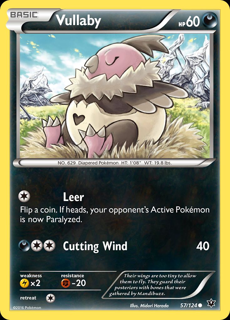 PSA 10 Vullaby Fates Collide graded Pokémon card