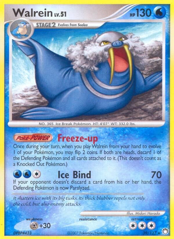 PSA 10 Walrein Mysterious Treasures graded Pokémon card