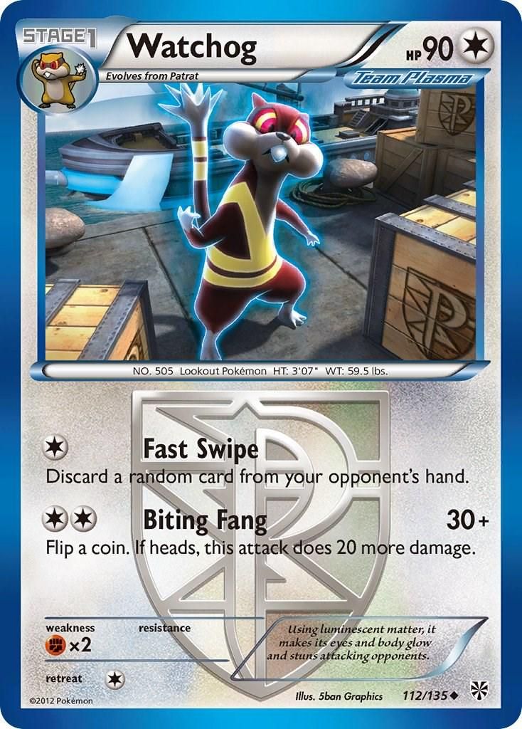 PSA 10 Watchog Plasma Storm graded Pokémon card