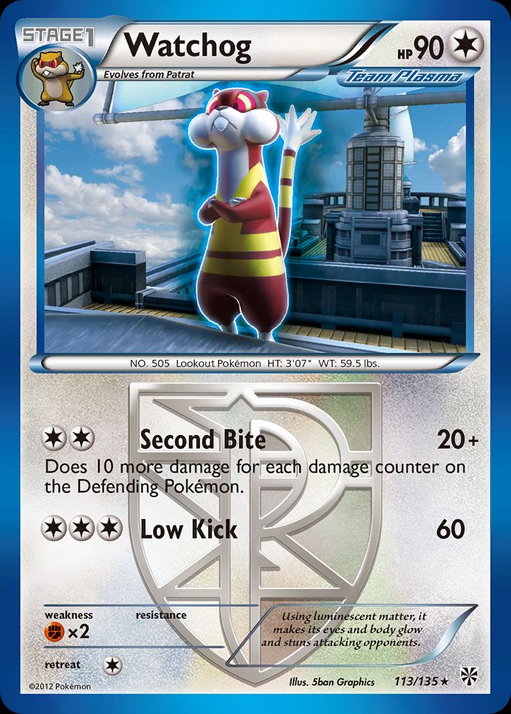 PSA 10 Watchog Legendary Treasures graded Pokémon card