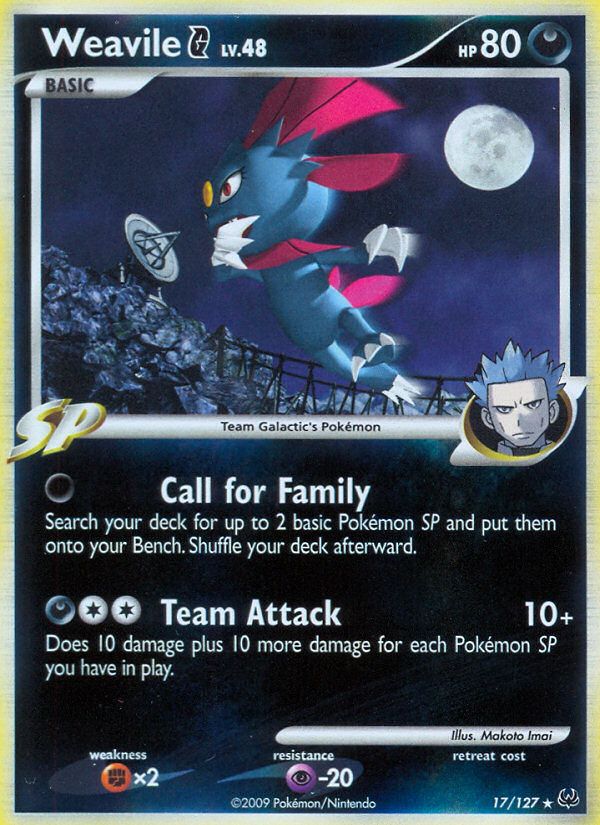 PSA 10 Weavile Platinum graded Pokémon card