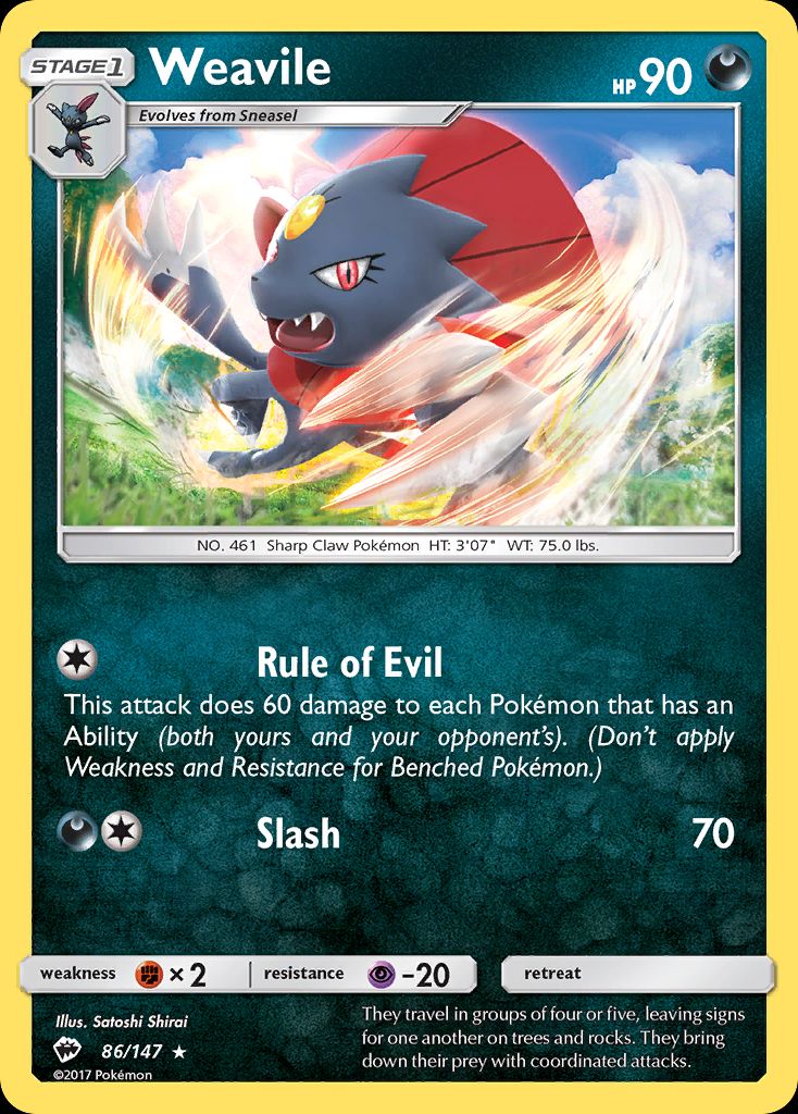 PSA 10 Weavile Next Destinies graded Pokémon card