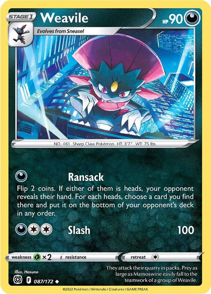PSA 10 Weavile XY Black Star Promos graded Pokémon card