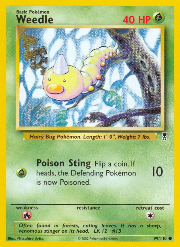 PSA 10 Weedle Legendary Collection graded Pokémon card