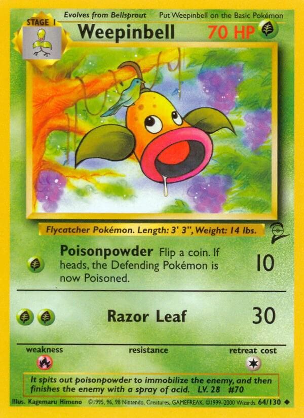 PSA 10 Weepinbell Expedition Base Set graded Pokémon card