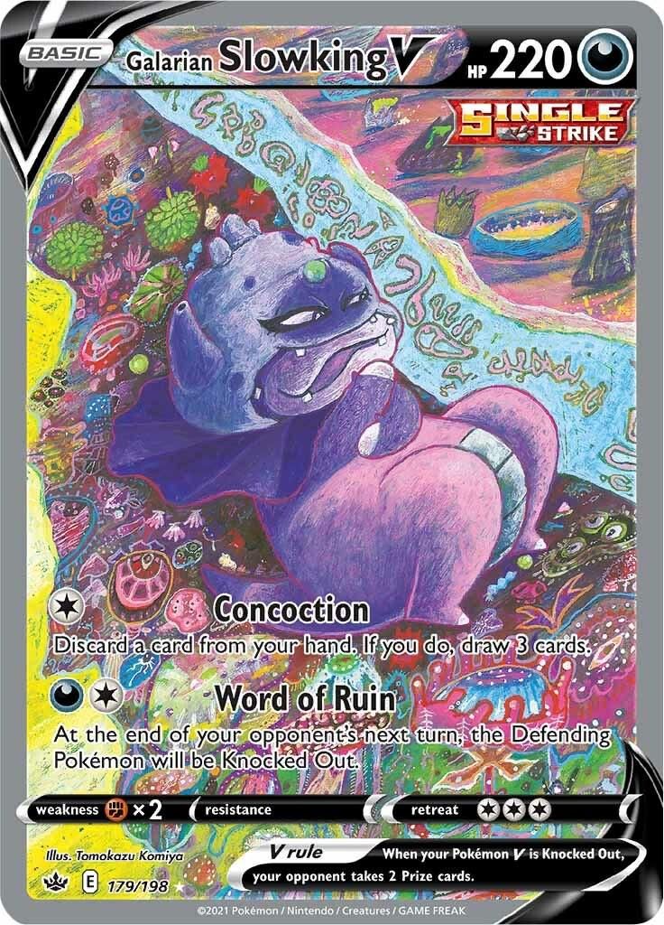 PSA 10 Galarian Weezing V Chilling Reign graded Pokémon card