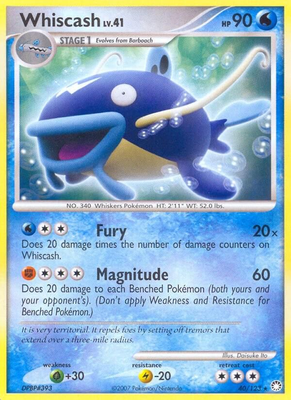 PSA 10 Whiscash Great Encounters graded Pokémon card