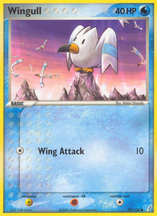 PSA 10 Wingull Crystal Guardians graded Pokémon card