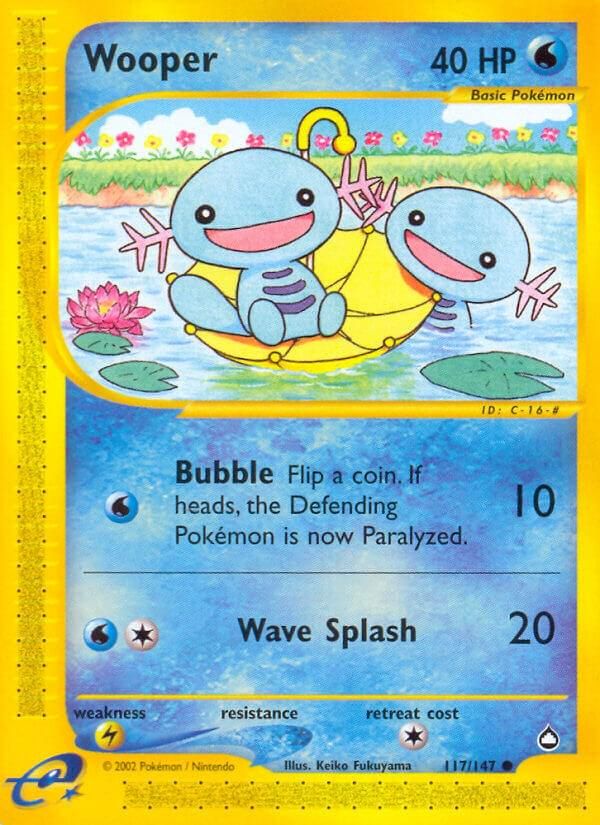 PSA 10 Wooper Aquapolis graded Pokémon card