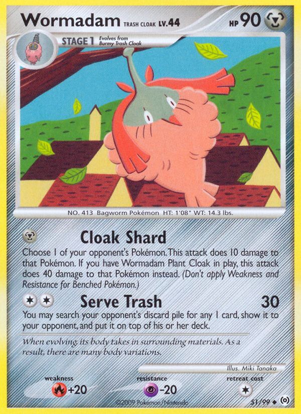 PSA 10 Wormadam Mysterious Treasures graded Pokémon card