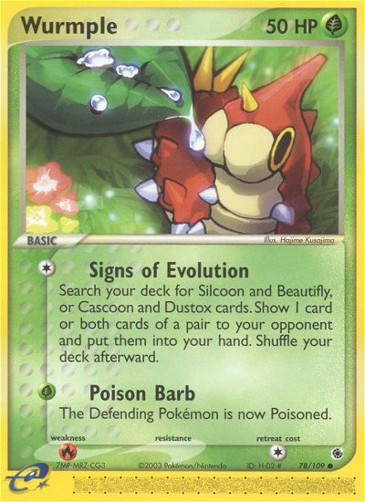 PSA 10 Wurmple EX Ruby & Sapphire graded Pokémon card