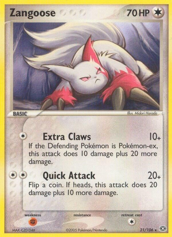 PSA 10 Zangoose EX Emerald graded Pokémon card