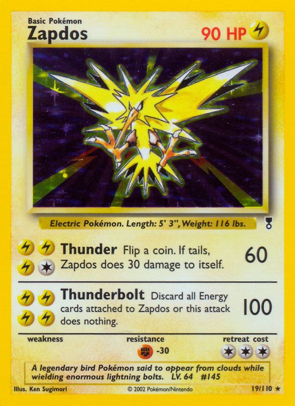 PSA 10 Zapdos Legendary Collection graded Pokémon card