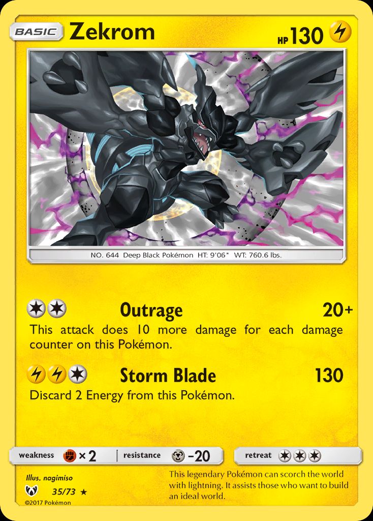 PSA 10 Zekrom Shining Legends graded Pokémon card
