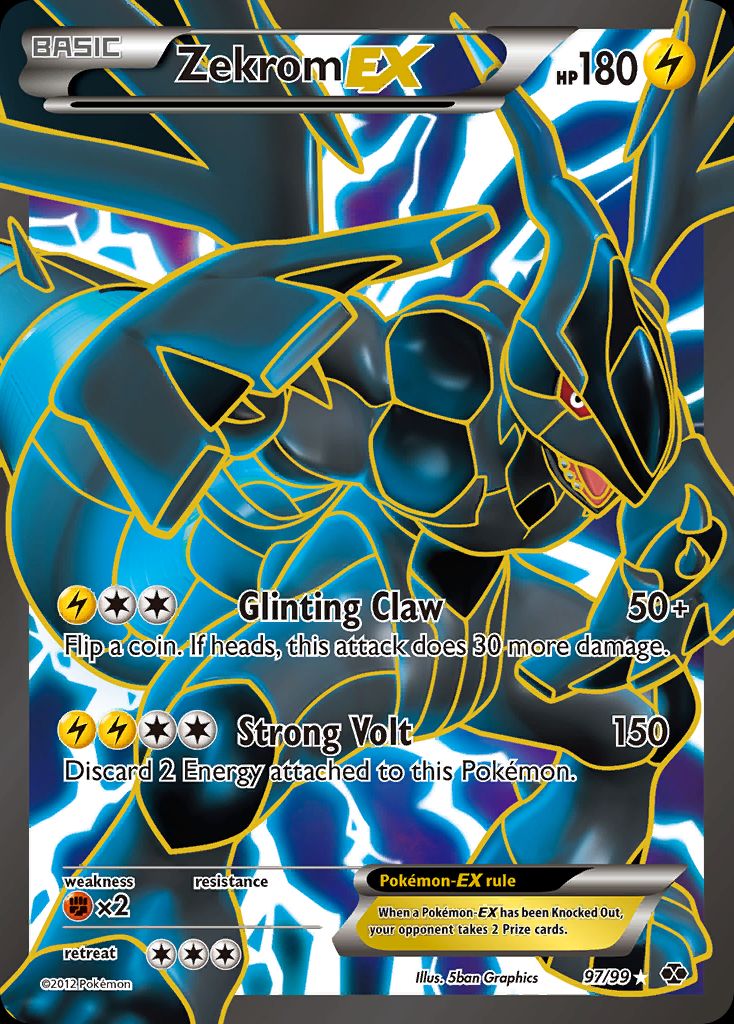 PSA 10 Zekrom EX Next Destinies graded Pokémon card