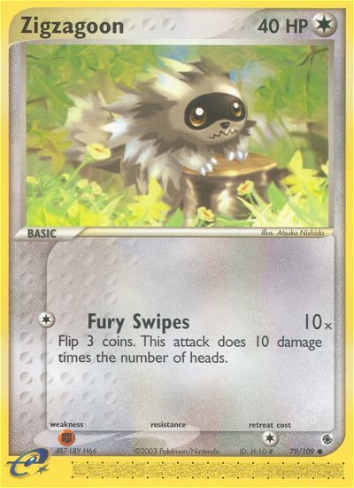 PSA 10 Zigzagoon EX Emerald graded Pokémon card