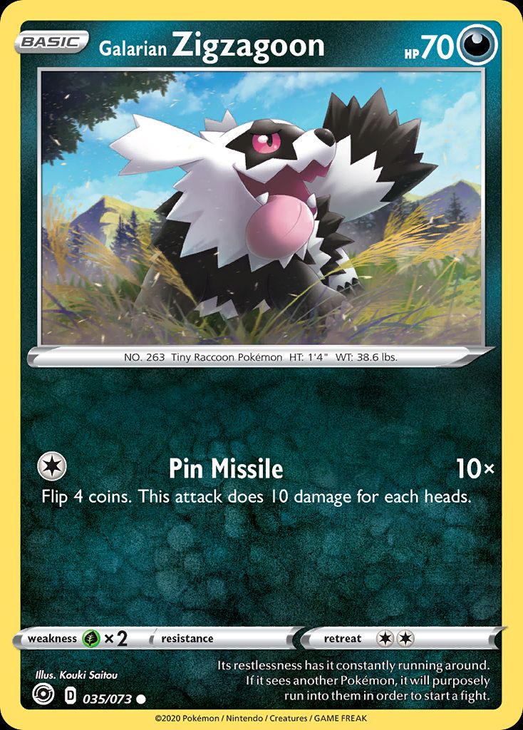 PSA 10 Zigzagoon Champion's Path graded Pokémon card