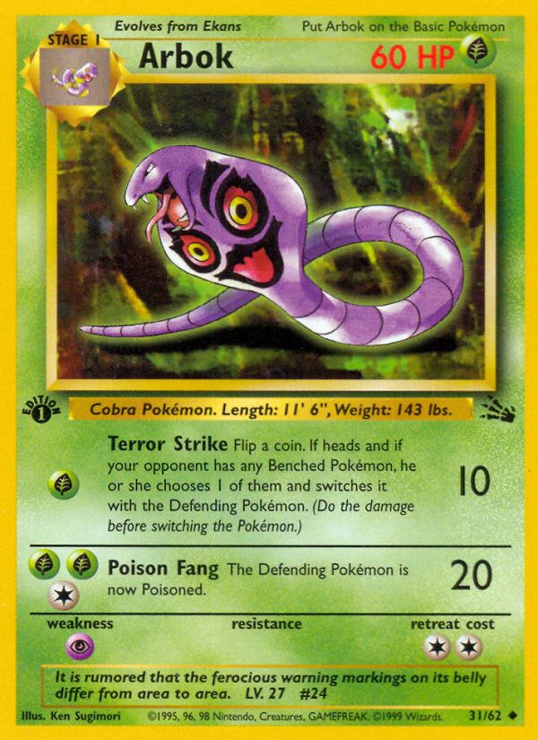 PSA 10 Sabrina's Arbok Gym Heroes graded Pokémon card