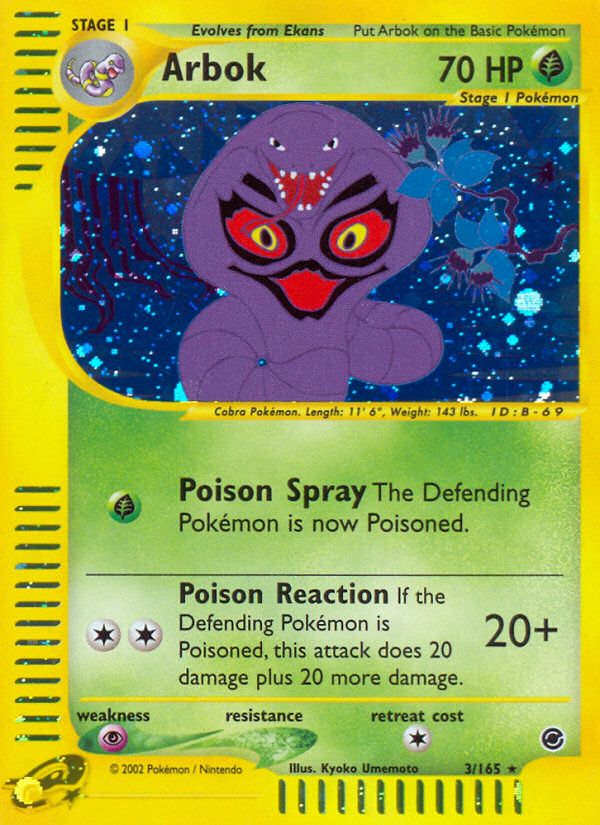 PSA 10 Arbok δ EX Dragon Frontiers graded Pokémon card