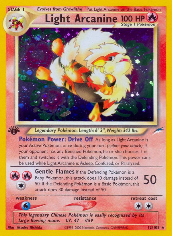 PSA 10 Light Arcanine Neo Destiny graded Pokémon card