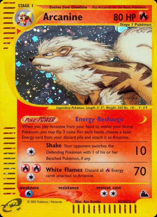PSA 10 Arcanine Skyridge graded Pokémon card