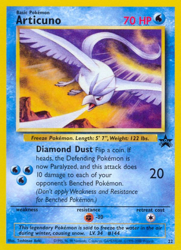 PSA 10 Articuno Nintendo Black Star Promos graded Pokémon card