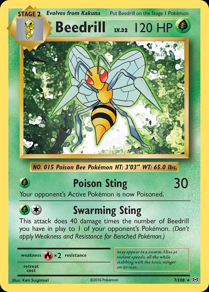 PSA 10 Beedrill XY Evolutions graded Pokémon card