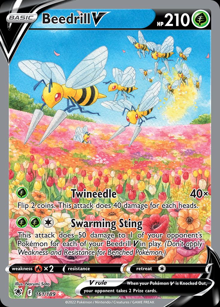 PSA 10 Beedrill V Astral Radiance Full Art graded Pokémon card