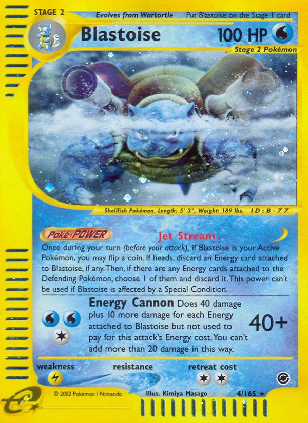 Blastoise holo Expedition E-Series PSA 10 graded Pokémon card