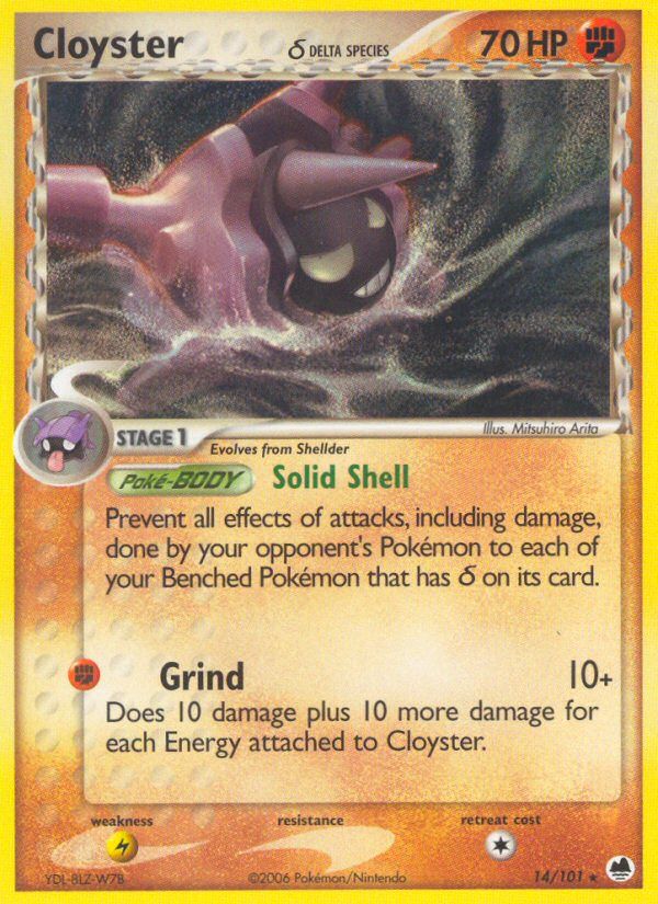PSA 10 Cloyster EX Legend Maker graded Pokémon card