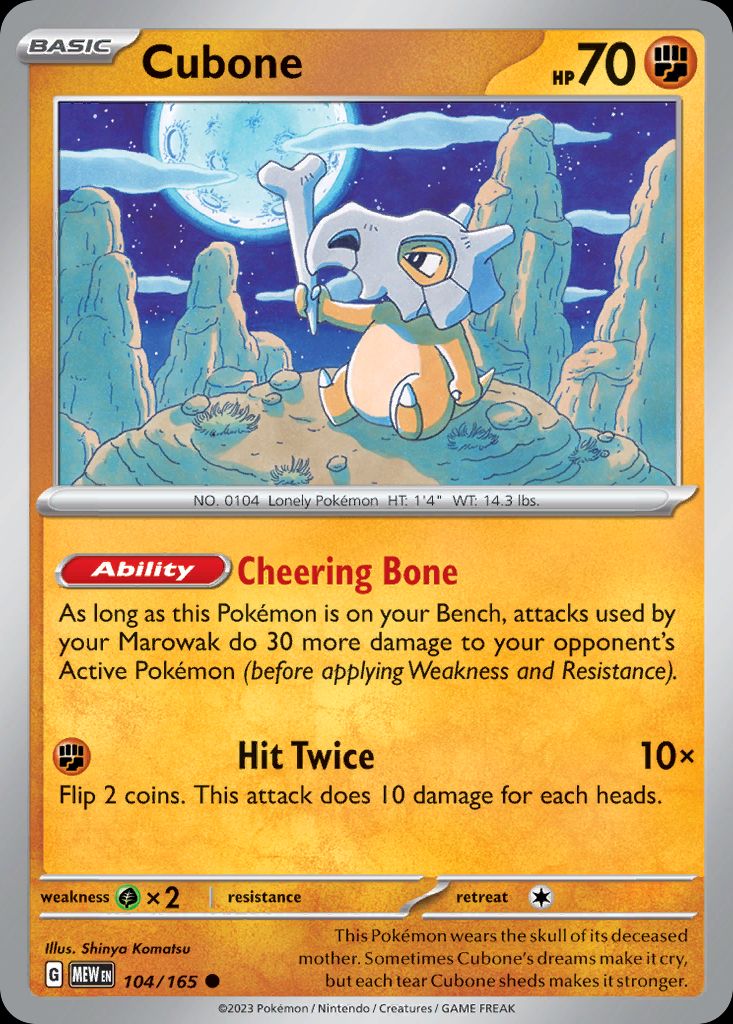 PSA 10 Cubone BREAKthrough graded Pokémon card