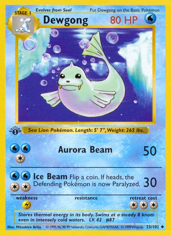 PSA 10 Dewgong Fossil Unlimited graded Pokémon card