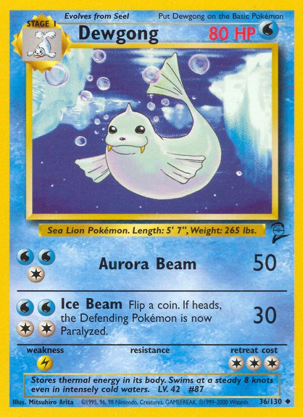 PSA 10 Dewgong Gym Challenge graded Pokémon card