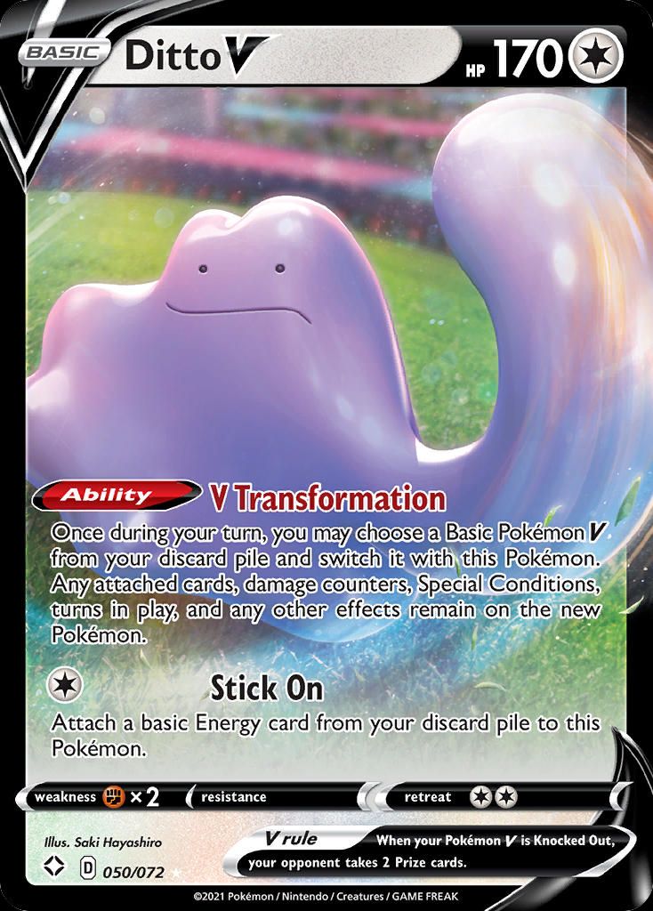 PSA 10 Ditto V Pokémon GO graded Pokémon card