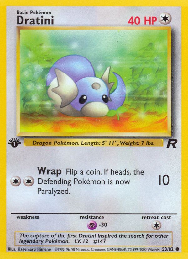PSA 10 Dratini Team Rocket graded Pokémon card