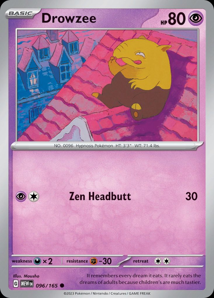 PSA 10 Drowzee Pokémon Japanese Base Set graded Pokémon card