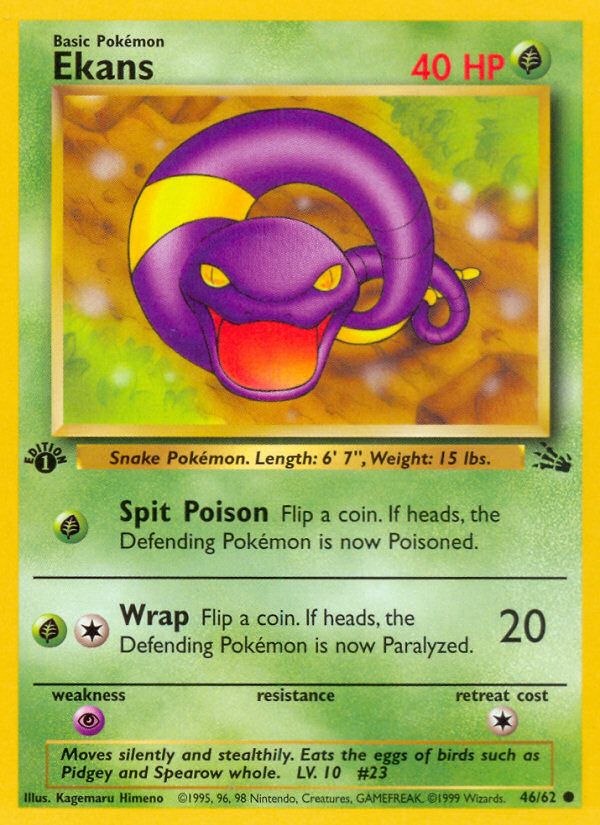 PSA 10 Ekans Base Set graded Pokémon card