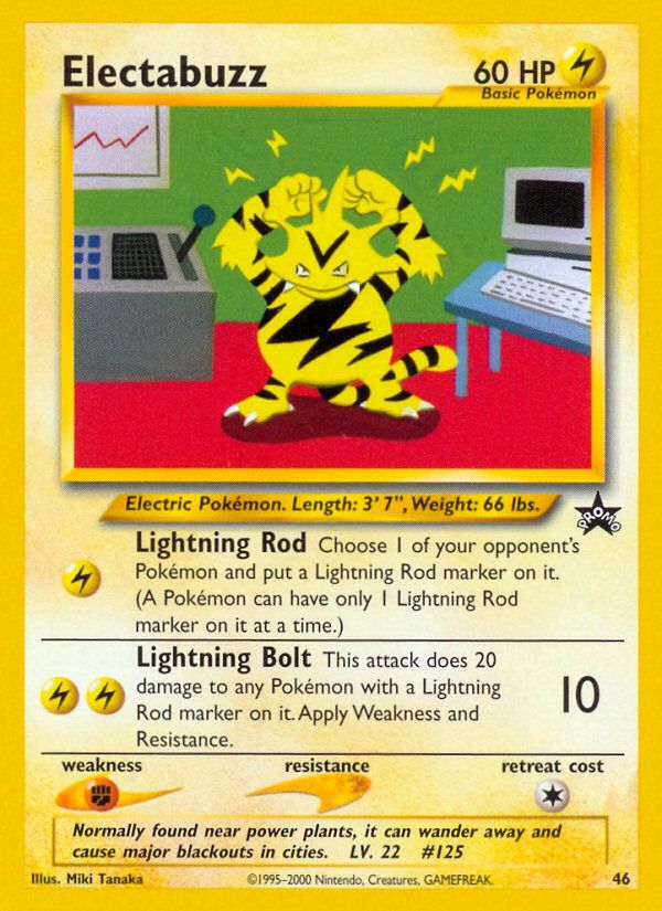 PSA 10 Electabuzz Wizards Black Star Promos graded Pokémon card