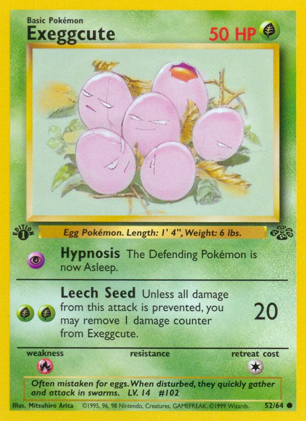 PSA 10 Exeggcute Base Set graded Pokémon card
