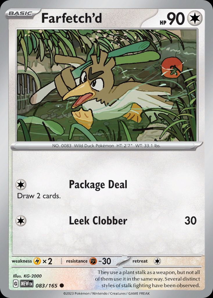 PSA 10 Farfetch'd Topsun Blue Back graded Pokémon card