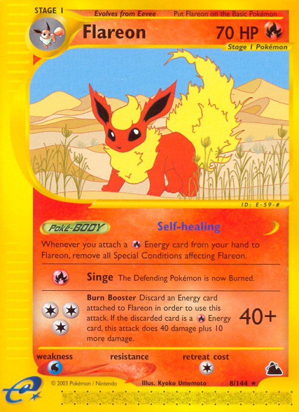 PSA 10 Flareon Skyridge graded Pokémon card