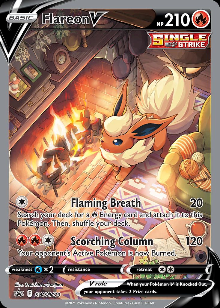 PSA 10 Flareon V SWSH Black Star Promos graded Pokémon card