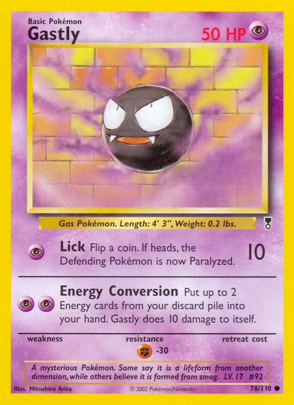 PSA 10 Gastly Aquapolis graded Pokémon card