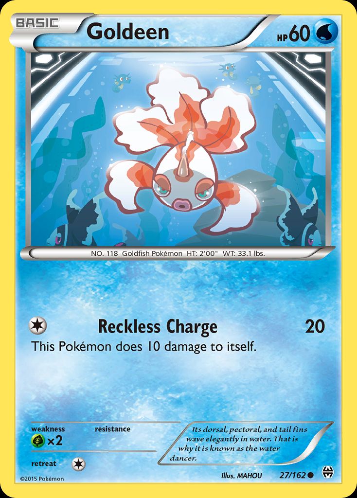 PSA 10 Goldeen Legendary Treasures graded Pokémon card