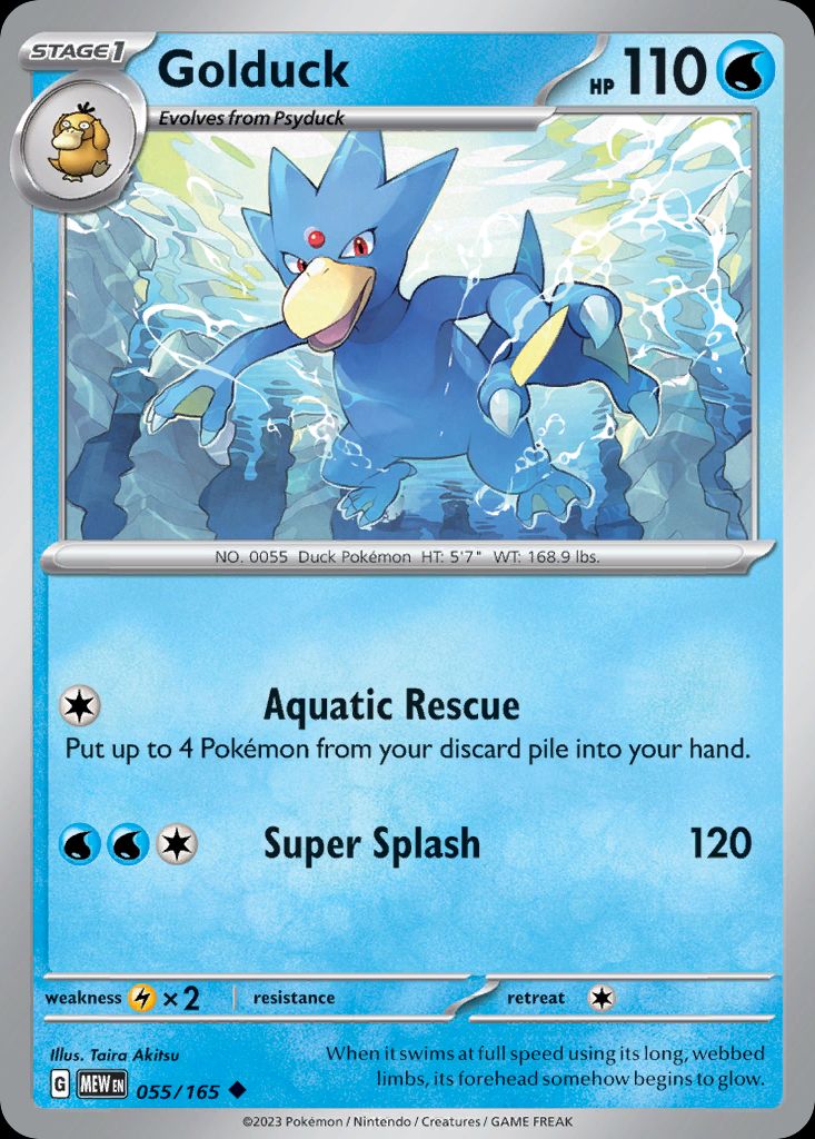 PSA 10 Golduck Topsun graded Pokémon card