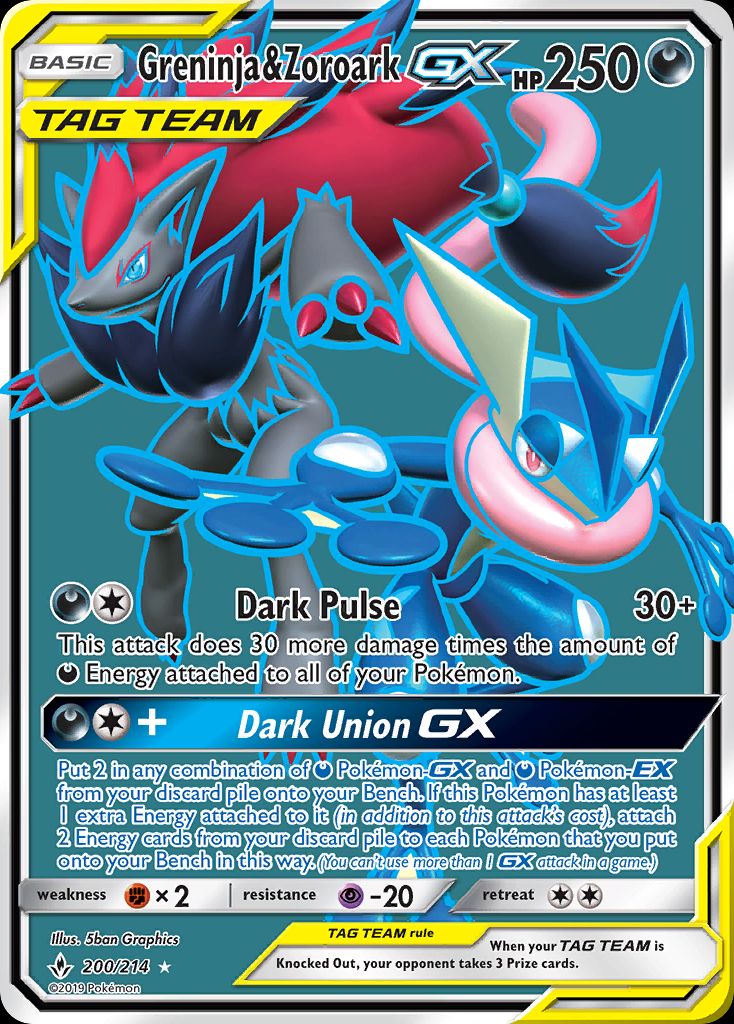 Greninja & Zoroark GX Alternate Art